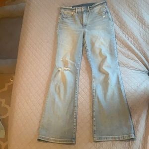 Gap jeans. 70s flare high rise.